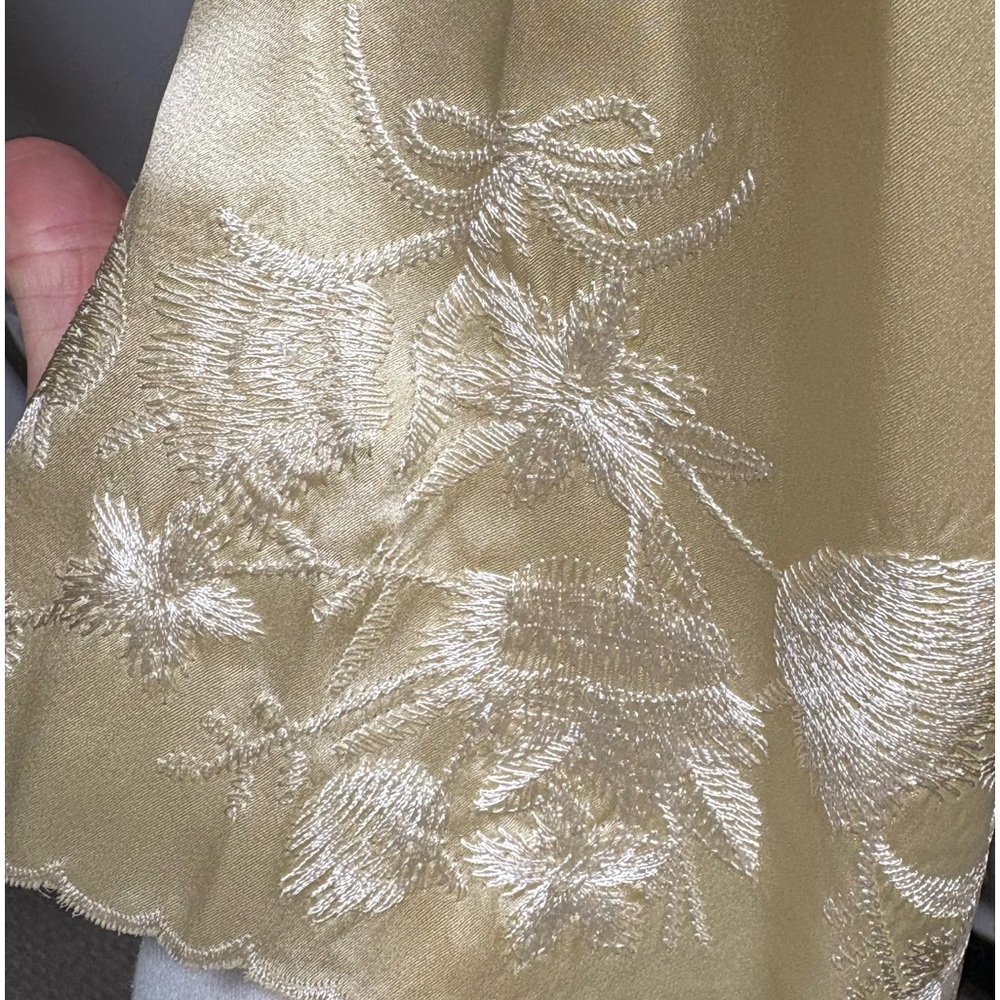 REFORMATION.  Rosina Silk Front-Tie – Butter Yellow color– Size S - Picture 4 of 9
